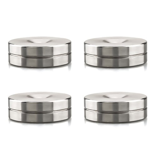 4pcs stainless steel speaker - steel,